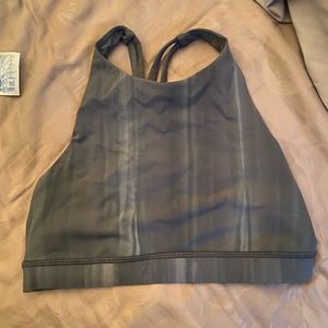 lululemon High Neck Cross Cross back sports bra- size 6